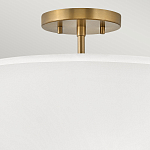 Потолочный светильник с двухслойным белым текстильным абажуром Hinkley варинант исполнения - 16 | Loft Concept в Ульяновске