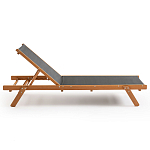 Шезлонг из текстиля и эвкалипта Power of Nature варинант исполнения - 2 | Loft Concept в Ульяновске