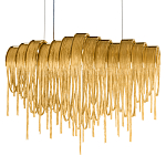 Люстра подвесная с металлическими цепочками и изогнутыми металлическими дугами 72 см Atlantis Chain варинант исполнения - 16 | Loft Concept в Ульяновске