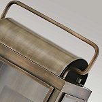 Настенный фонарь прямоугольной формы цвета состаренная латунь с двумя лампами Hinkley варинант исполнения - 4 | Loft Concept в Ульяновске