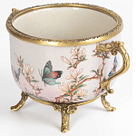 Фарфоровая чаша с бронзовыми элементами Eden Garden варинант исполнения - 2 | Loft Concept в Ульяновске