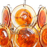 Люстра из оранжевых стеклянных дисков OrangeGlowing Reflectors варинант исполнения - 1 | Loft Concept в Ульяновске