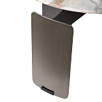 Столик журнальный с круглой мраморной столешницей на трех опорах Marble Stone Drawing варинант исполнения - 5 | Loft Concept в Ульяновске