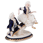 Статуэтка фарфоровая Влюбленная пара Charming Statuette варинант исполнения - 1 | Loft Concept в Ульяновске