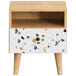 Прикроватная тумба с изображением на ящике Elise Nightstand варинант исполнения - 14 | Loft Concept в Ульяновске