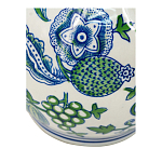 Ваза фигурная с сине-зелеными узорами распустившихся цветов Blossoming Spring варинант исполнения - 3 | Loft Concept в Ульяновске