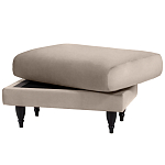 Мягкий пуф на деревянных ножках Garner Pouf варинант исполнения - 4 | Loft Concept в Ульяновске