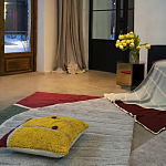 Чехол на подушку с рисунком горчичного цвета Elan Textured варинант исполнения - 2 | Loft Concept в Ульяновске