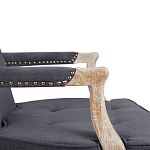 Кресло Aubrey Classical Armchair dark grey velour варинант исполнения - 5 | Loft Concept в Ульяновске