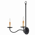 Бра настенное черное с 2-мя лампами Candle Sleeves варинант исполнения - 2 | Loft Concept в Ульяновске