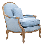 Кресло Ava Classical Armchair light blue velour варинант исполнения - 1 | Loft Concept в Ульяновске