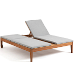 Шезлонг двухместный из эвкалипта Sunset варинант исполнения - 2 | Loft Concept в Ульяновске