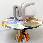 Дизайнерский журнальный стол с цветным орнаментом Unyly варинант исполнения - 1 | Loft Concept в Ульяновске