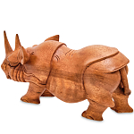 Статуэтка деревянная в виде носорога Rhino Horn варинант исполнения - 2 | Loft Concept в Ульяновске