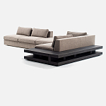 Современный модульный диван Zartаrn с приставным деревянным столиком варинант исполнения - 2 | Loft Concept в Ульяновске