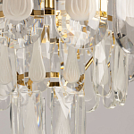 Люстра многоярусная с овальными прозрачными подвесками 28 см Harmonica варинант исполнения - 8 | Loft Concept в Ульяновске