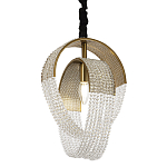Подвесной светильник с хрустальными подвесками Godard Crystal Ring Hanging Lamp варинант исполнения - 1 | Loft Concept в Ульяновске