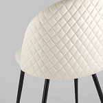 Мягкий стул в бежевом велюре Miruna Chair варинант исполнения - 6 | Loft Concept в Ульяновске