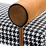 Банкетка Banquette PIED DE POULE Orange с принтом гусиная лапка Оранжевые валики варинант исполнения - 2 | Loft Concept в Ульяновске