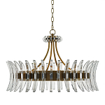 Люстра круглая с прозрачными элементами в форме полумесяца Crescent варинант исполнения - 2 | Loft Concept в Ульяновске