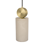 Подвесной светильник с цилиндрическим мраморным плафоном Marble square варинант исполнения - 3 | Loft Concept в Ульяновске