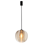 Подвесной светильник со стеклянным рельефным плафоном хром Perforated Glass 25 варинант исполнения - 2 | Loft Concept в Ульяновске