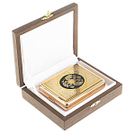 Портсигар на 20 сигарет с гравировкой Герба России в подарочной коробке Metal Cigarettes Cases варинант исполнения - 2 | Loft Concept в Ульяновске