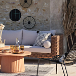 Трехместный садовый диван из плетеного пластика Matteo варинант исполнения - 5 | Loft Concept в Ульяновске