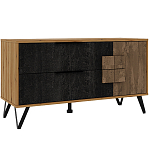 ТВ-тумба с  2-мя ящиками и закрытыми полками Stone Effect варинант исполнения - 2 | Loft Concept в Ульяновске