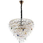 Люстра с прозрачными и цветными подвесками из хрусталя Colorful Crystals Chandelier 12 варинант исполнения - 2 | Loft Concept в Ульяновске