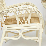 Комплект обеденный из ротанга Eloise grand white варинант исполнения - 4 | Loft Concept в Ульяновске