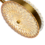  Подвесной светильник с плафонами из рельефного стекла Peony Glass Bronze Two варинант исполнения - 3 | Loft Concept в Ульяновске