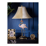 Настольная лампа с абажуром Розовый Фламинго Porcelain Flamingo Lamp варинант исполнения - 5 | Loft Concept в Ульяновске