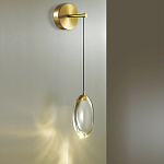 Бра с плафоном в форме капли Crystal Transparent Drop варинант исполнения - 2 | Loft Concept в Ульяновске