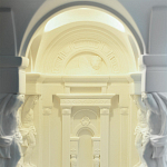 Встраиваемый в стену гипсовый светильник под покраску с колоннами и арками в античном стиле Antiquity Athena варинант исполнения - 11 | Loft Concept в Ульяновске