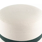 Пуф с плетеной светло-бежевой обивкой Serene Holidays варинант исполнения - 2 | Loft Concept в Ульяновске