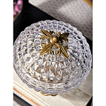 Конфетница из прозрачного рельефного стекла Eden Garden варинант исполнения - 13 | Loft Concept в Ульяновске