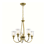 Люстра с прозрачными плафонами из пузырчатого стекла Kichler варинант исполнения - 10 | Loft Concept в Ульяновске