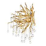 Бра с лучеобразным основанием и подвесками из прозрачного стекла в виде длинных капель Droplet Chandelier варинант исполнения - 5 | Loft Concept в Ульяновске