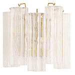 Бра с вертикальными стеклянными подвесками Hexagon Tube Light варинант исполнения - 1 | Loft Concept в Ульяновске