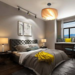 Подвесной светильник с белыми изящными декоративными лепестками Volumetric Petal Lamp варинант исполнения - 6 | Loft Concept в Ульяновске