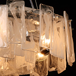 Люстра круглая с подвесными прямоугольными пластинами из стекла Glacier Panels варинант исполнения - 5 | Loft Concept в Ульяновске