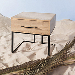 Тумба прикроватная с ящиком в стиле лофт Urban Style Space 2 варинант исполнения - 6 | Loft Concept в Ульяновске