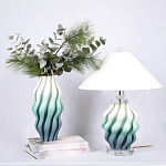 Настольная лампа с абажуром Green Wave варинант исполнения - 2 | Loft Concept в Ульяновске