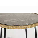 Барный столик с круглой плетеной столешницей Wicker Table Top варинант исполнения - 5 | Loft Concept в Ульяновске