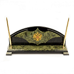 Настольный письменный набор из змеевика с гербом РФ Successful Leader варинант исполнения - 1 | Loft Concept в Ульяновске