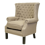 Кресло Charlie Armchair brown flax варинант исполнения - 3 | Loft Concept в Ульяновске