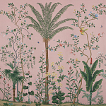 Обои ручная роспись Amazonia Florence Pink dyed silk варинант исполнения - 1 | Loft Concept в Ульяновске