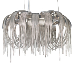 Люстра подвесная круглая с изогнутыми металлическими дугами и ниспадающими цепочками 65 см Atlantis Chain варинант исполнения - 15 | Loft Concept в Ульяновске