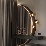 Подвесной светильник с рифлёным плафоном в форме шара Ripple Glow варинант исполнения - 5 | Loft Concept в Ульяновске